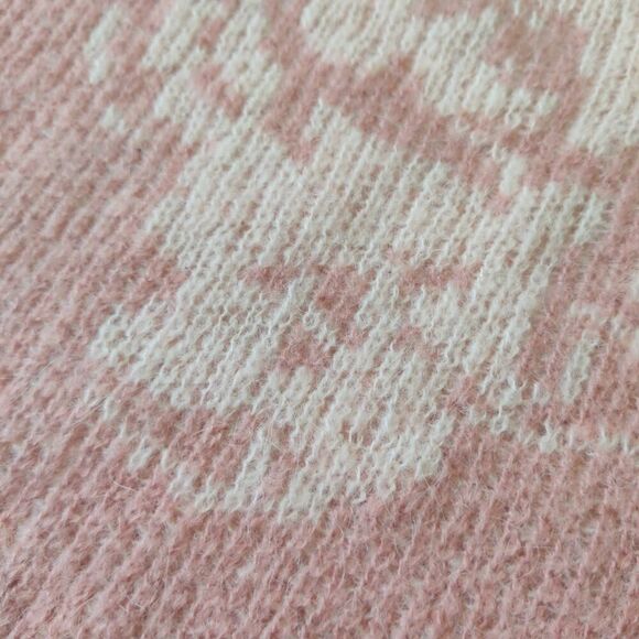 Free People "purple rain" cropped alpaca blend sweater sz M - Picture 8 of 13